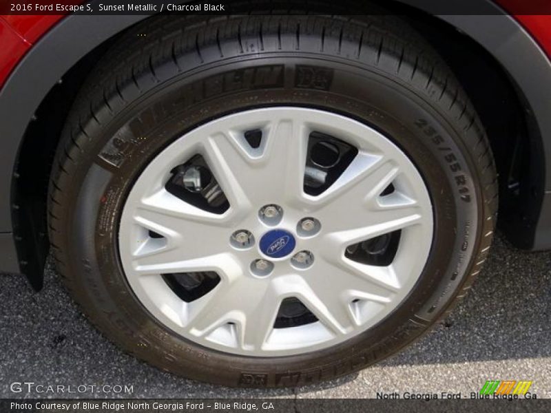 Sunset Metallic / Charcoal Black 2016 Ford Escape S