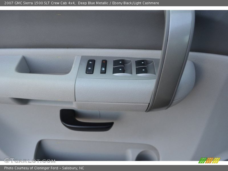 Deep Blue Metallic / Ebony Black/Light Cashmere 2007 GMC Sierra 1500 SLT Crew Cab 4x4