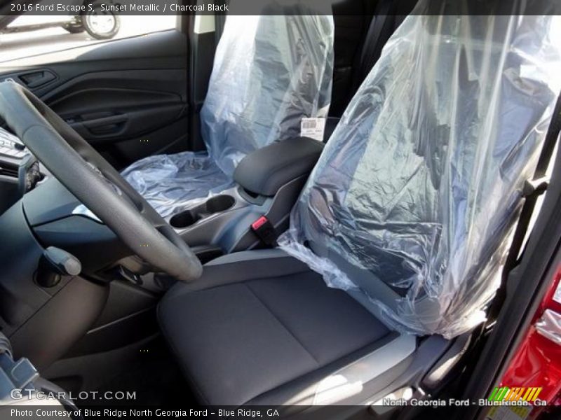 Sunset Metallic / Charcoal Black 2016 Ford Escape S