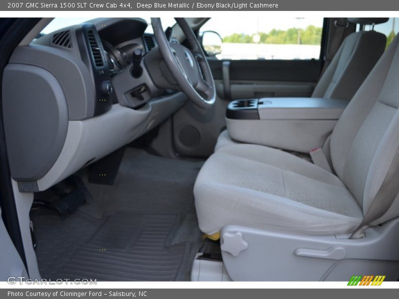 Deep Blue Metallic / Ebony Black/Light Cashmere 2007 GMC Sierra 1500 SLT Crew Cab 4x4