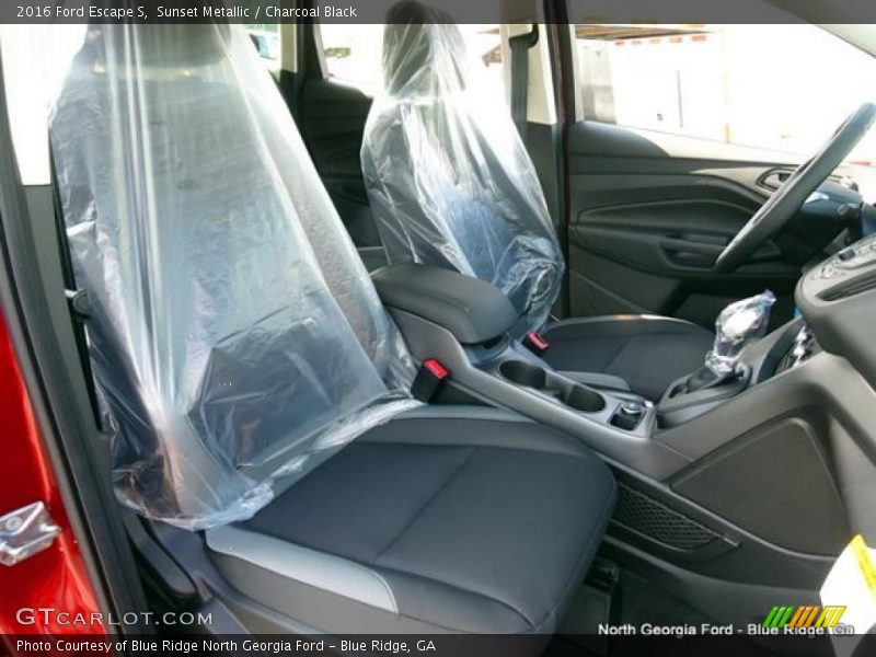 Sunset Metallic / Charcoal Black 2016 Ford Escape S