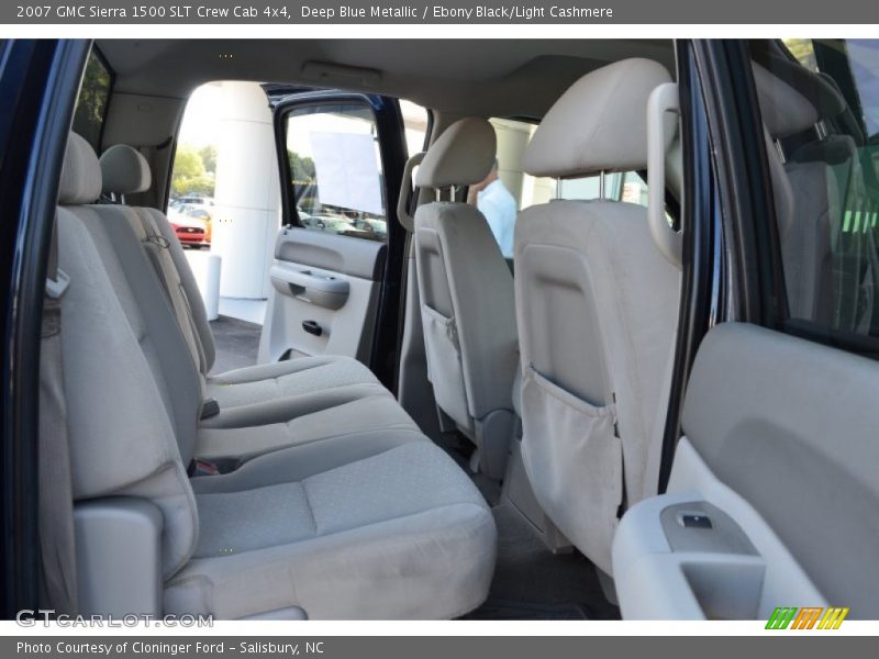 Deep Blue Metallic / Ebony Black/Light Cashmere 2007 GMC Sierra 1500 SLT Crew Cab 4x4