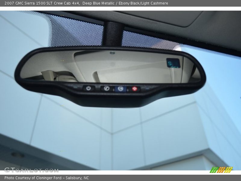 Deep Blue Metallic / Ebony Black/Light Cashmere 2007 GMC Sierra 1500 SLT Crew Cab 4x4
