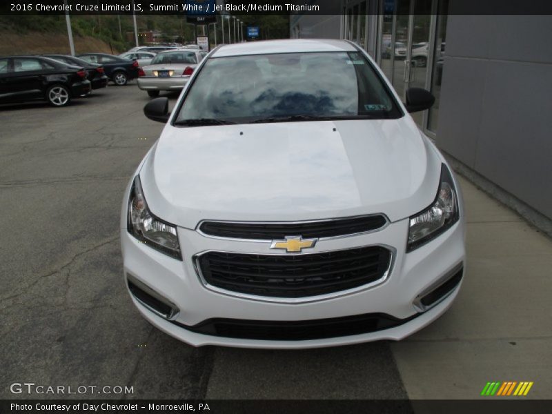 Summit White / Jet Black/Medium Titanium 2016 Chevrolet Cruze Limited LS