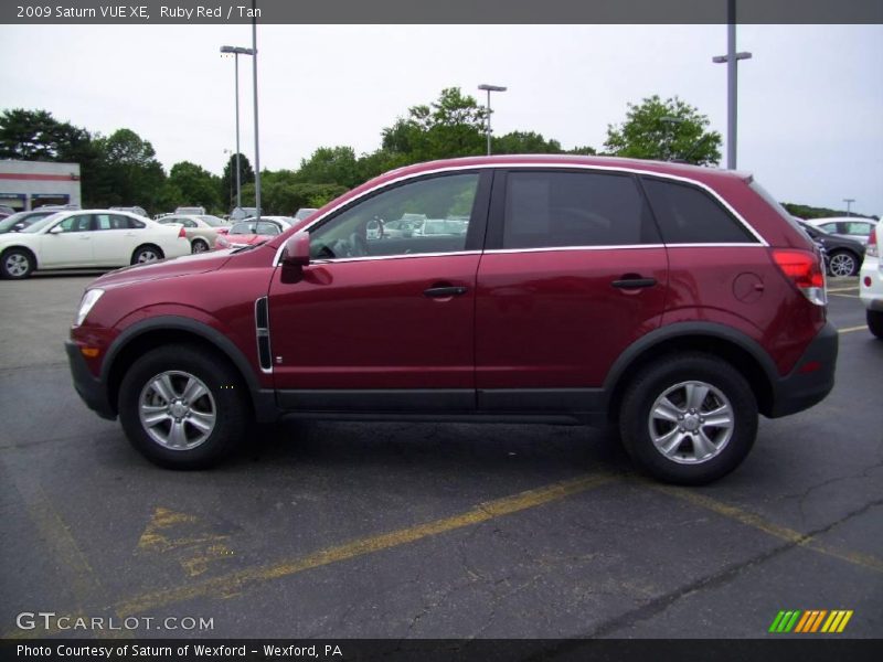 Ruby Red / Tan 2009 Saturn VUE XE