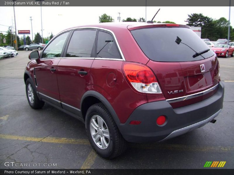 Ruby Red / Tan 2009 Saturn VUE XE