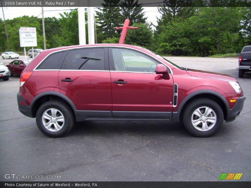 Ruby Red / Tan 2009 Saturn VUE XE