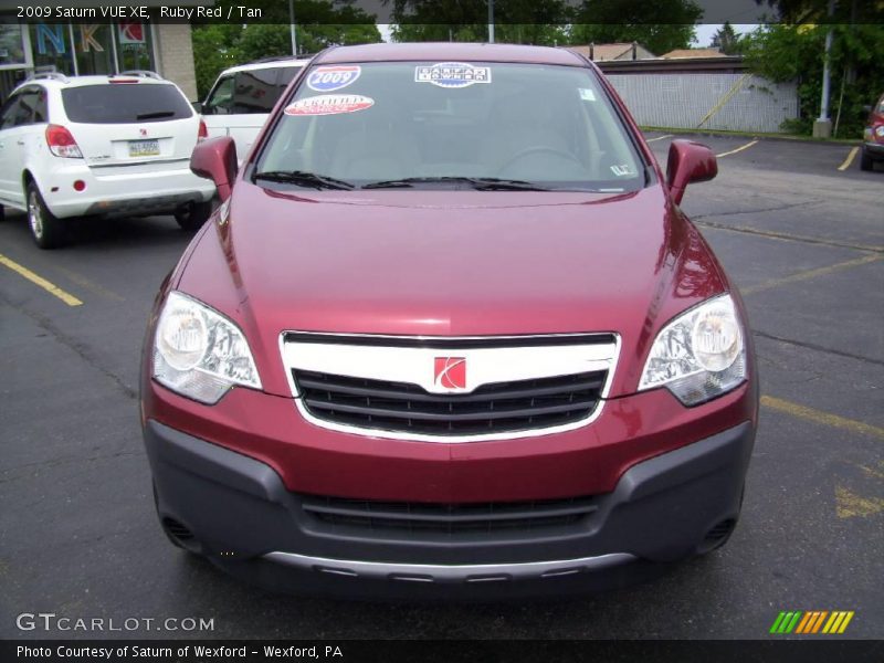 Ruby Red / Tan 2009 Saturn VUE XE