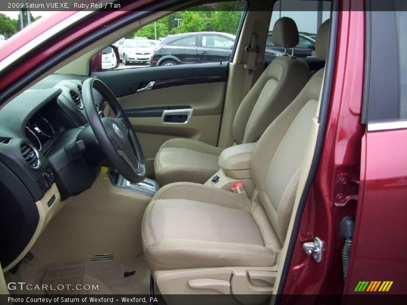 Ruby Red / Tan 2009 Saturn VUE XE