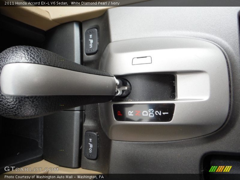 White Diamond Pearl / Ivory 2011 Honda Accord EX-L V6 Sedan