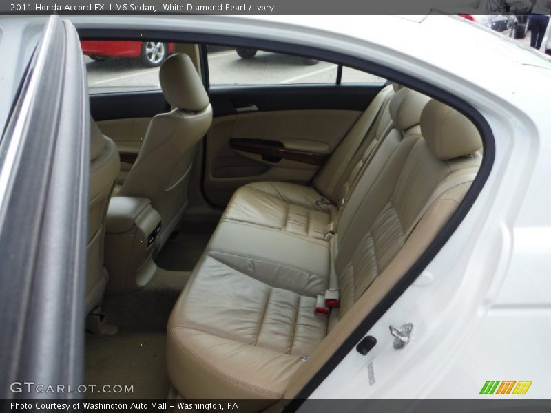 White Diamond Pearl / Ivory 2011 Honda Accord EX-L V6 Sedan