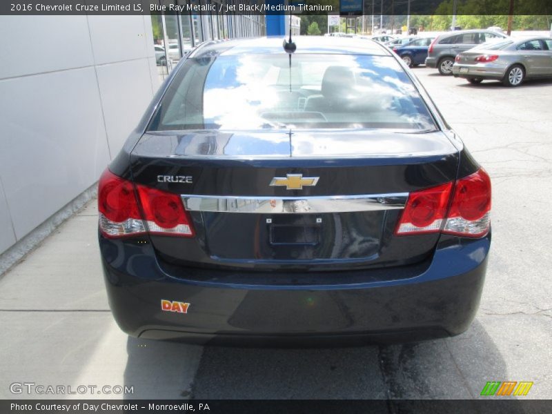Blue Ray Metallic / Jet Black/Medium Titanium 2016 Chevrolet Cruze Limited LS