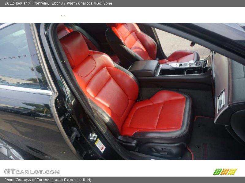 Ebony / Warm Charcoal/Red Zone 2012 Jaguar XF Portfolio