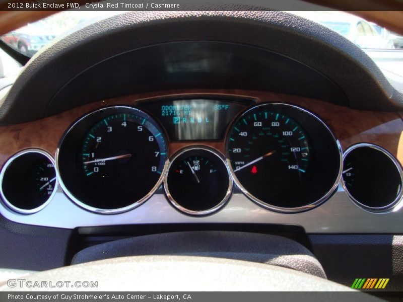 Crystal Red Tintcoat / Cashmere 2012 Buick Enclave FWD