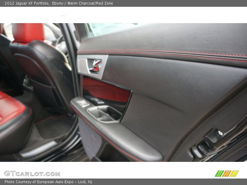 Ebony / Warm Charcoal/Red Zone 2012 Jaguar XF Portfolio