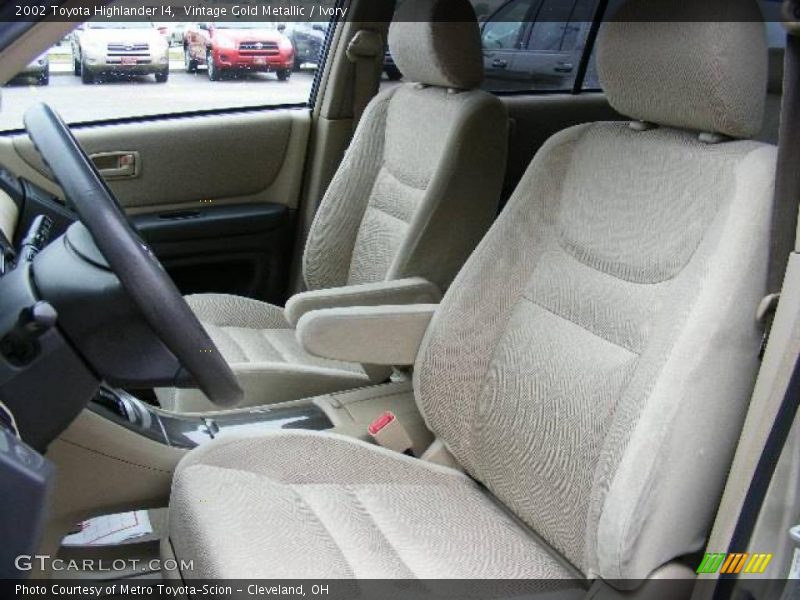 Vintage Gold Metallic / Ivory 2002 Toyota Highlander I4