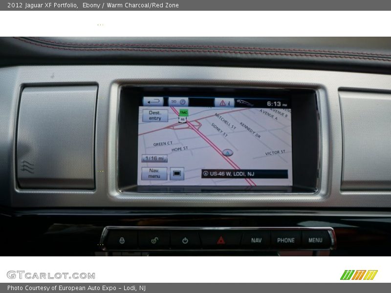 Navigation of 2012 XF Portfolio