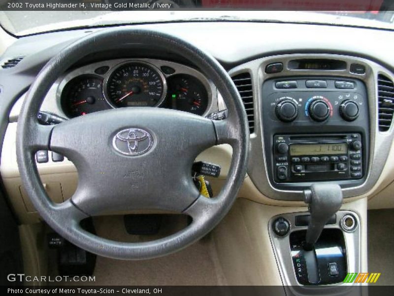 Vintage Gold Metallic / Ivory 2002 Toyota Highlander I4