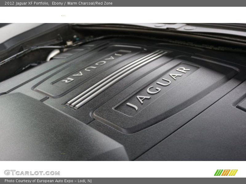 Ebony / Warm Charcoal/Red Zone 2012 Jaguar XF Portfolio
