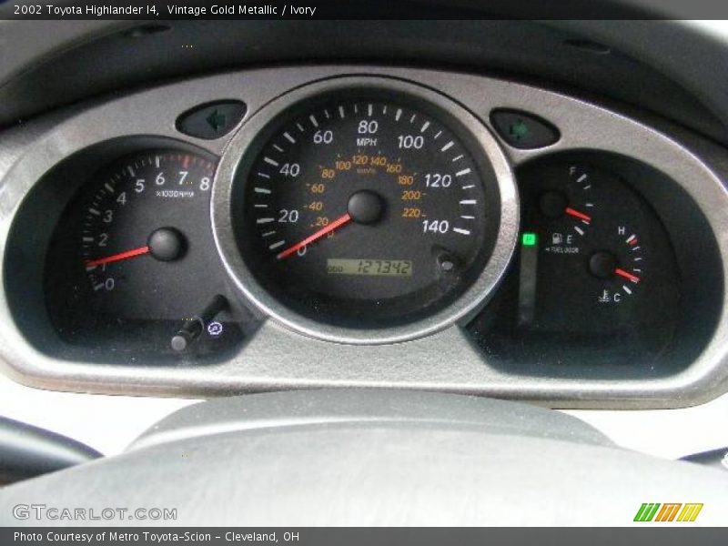 Vintage Gold Metallic / Ivory 2002 Toyota Highlander I4