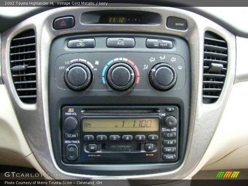 Vintage Gold Metallic / Ivory 2002 Toyota Highlander I4