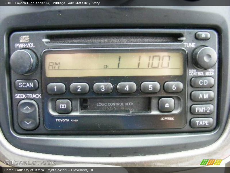 Vintage Gold Metallic / Ivory 2002 Toyota Highlander I4
