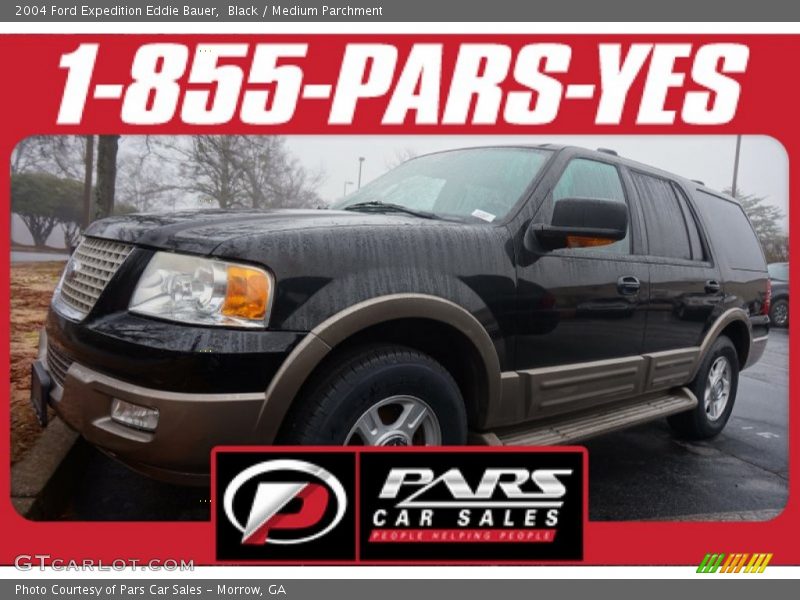 Black / Medium Parchment 2004 Ford Expedition Eddie Bauer