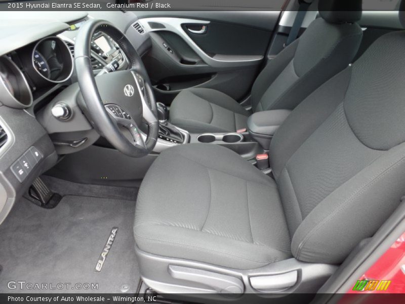 Geranium Red / Black 2015 Hyundai Elantra SE Sedan