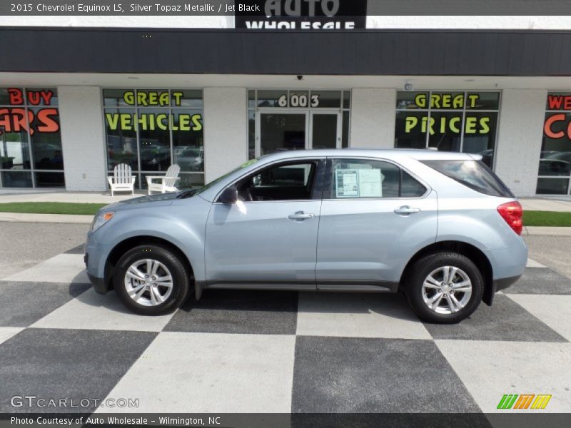 Silver Topaz Metallic / Jet Black 2015 Chevrolet Equinox LS