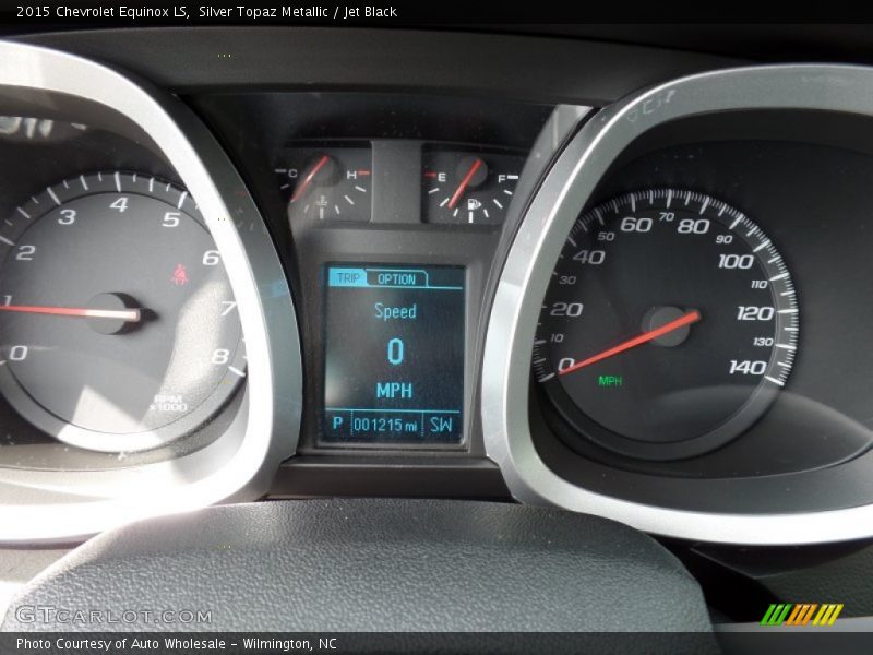Silver Topaz Metallic / Jet Black 2015 Chevrolet Equinox LS