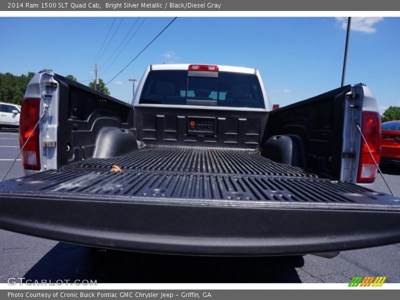 Bright Silver Metallic / Black/Diesel Gray 2014 Ram 1500 SLT Quad Cab