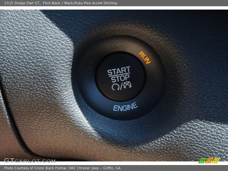 Pitch Black / Black/Ruby Red Accent Stitching 2015 Dodge Dart GT