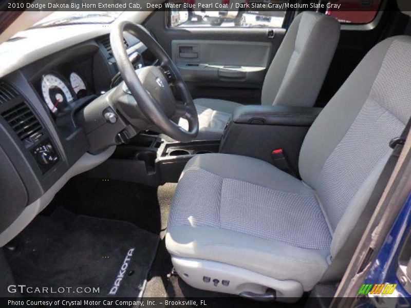 Deep Water Blue Pearl Coat / Dark Slate Gray/Medium Slate Gray 2010 Dodge Dakota Big Horn Extended Cab