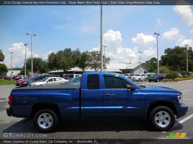 Deep Water Blue Pearl Coat / Dark Slate Gray/Medium Slate Gray 2010 Dodge Dakota Big Horn Extended Cab