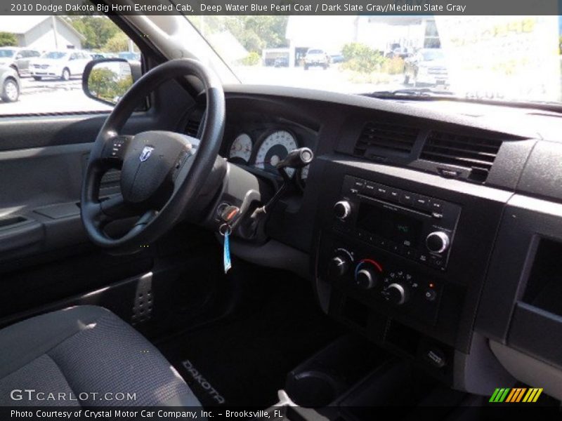 Deep Water Blue Pearl Coat / Dark Slate Gray/Medium Slate Gray 2010 Dodge Dakota Big Horn Extended Cab