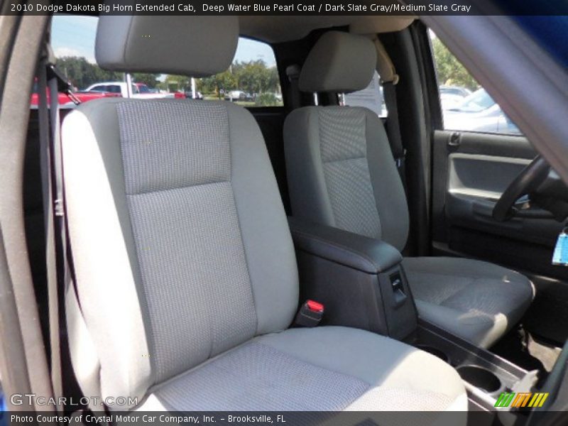 Deep Water Blue Pearl Coat / Dark Slate Gray/Medium Slate Gray 2010 Dodge Dakota Big Horn Extended Cab