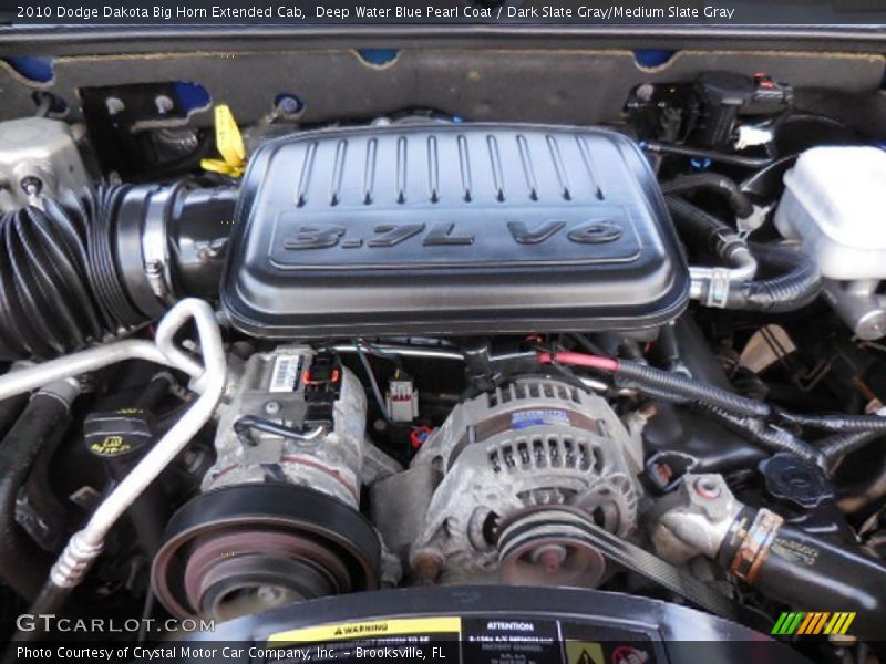 Deep Water Blue Pearl Coat / Dark Slate Gray/Medium Slate Gray 2010 Dodge Dakota Big Horn Extended Cab