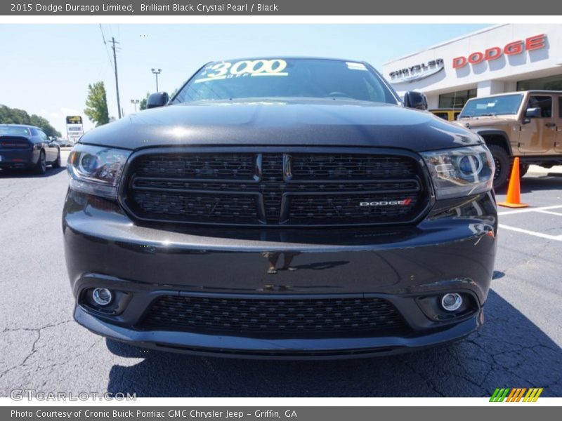 Brilliant Black Crystal Pearl / Black 2015 Dodge Durango Limited