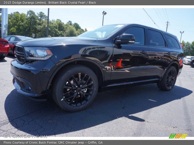 Brilliant Black Crystal Pearl / Black 2015 Dodge Durango Limited
