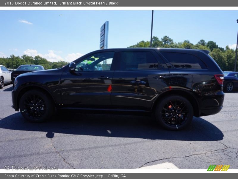 Brilliant Black Crystal Pearl / Black 2015 Dodge Durango Limited