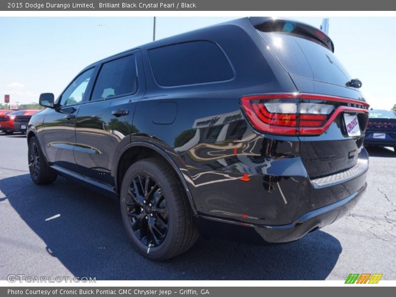 Brilliant Black Crystal Pearl / Black 2015 Dodge Durango Limited