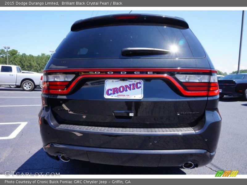 Brilliant Black Crystal Pearl / Black 2015 Dodge Durango Limited