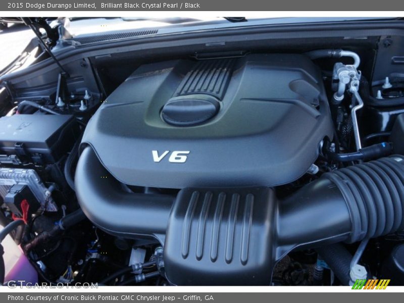 Brilliant Black Crystal Pearl / Black 2015 Dodge Durango Limited