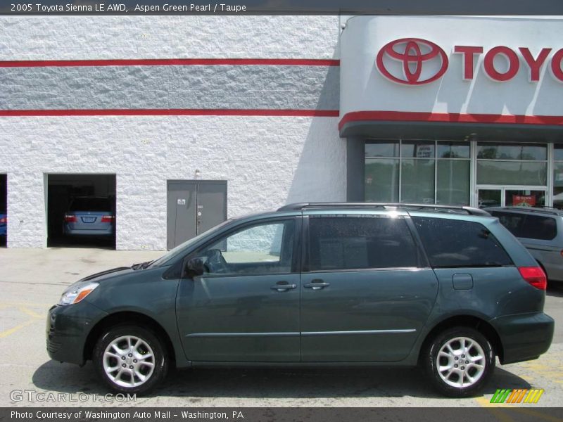 Aspen Green Pearl / Taupe 2005 Toyota Sienna LE AWD