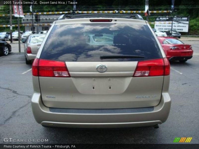 Desert Sand Mica / Taupe 2005 Toyota Sienna LE