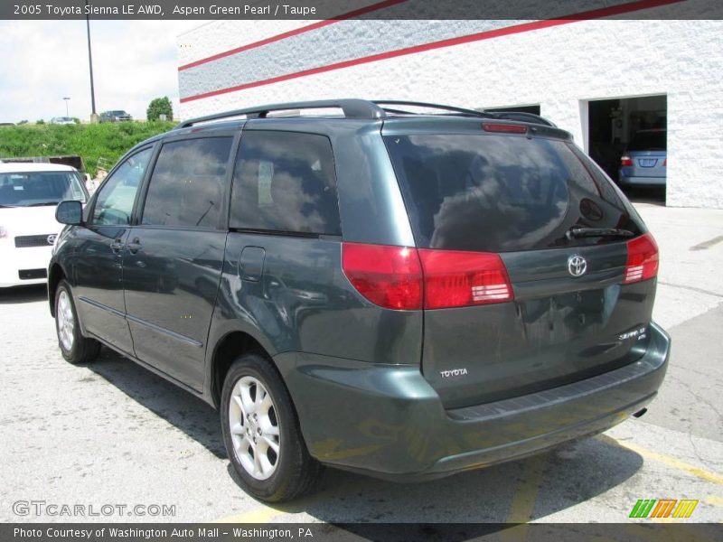 Aspen Green Pearl / Taupe 2005 Toyota Sienna LE AWD