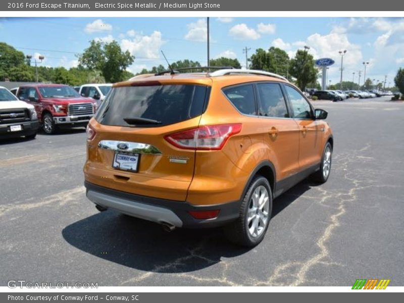 Electric Spice Metallic / Medium Light Stone 2016 Ford Escape Titanium