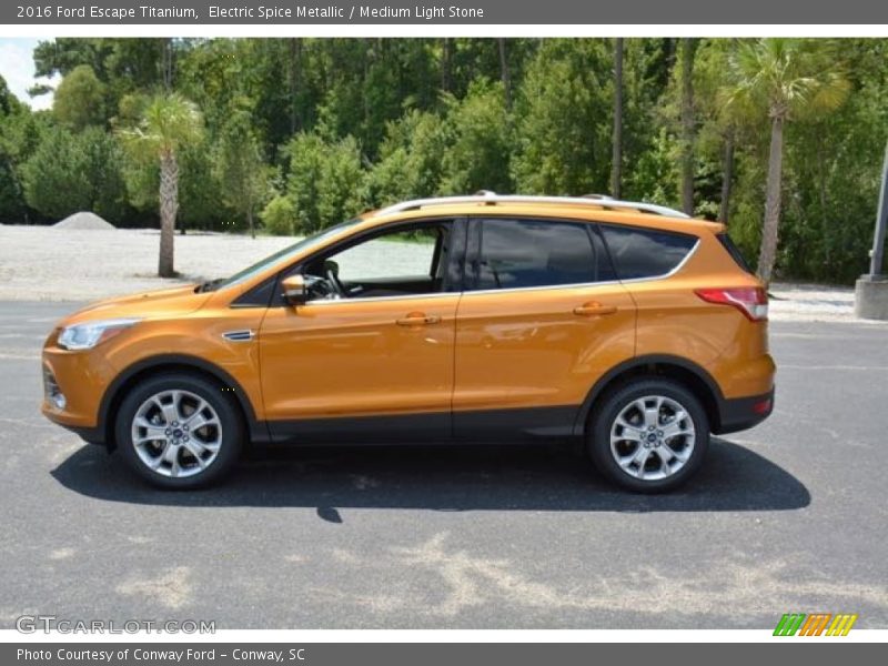 Electric Spice Metallic / Medium Light Stone 2016 Ford Escape Titanium
