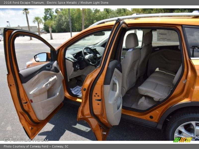 Electric Spice Metallic / Medium Light Stone 2016 Ford Escape Titanium