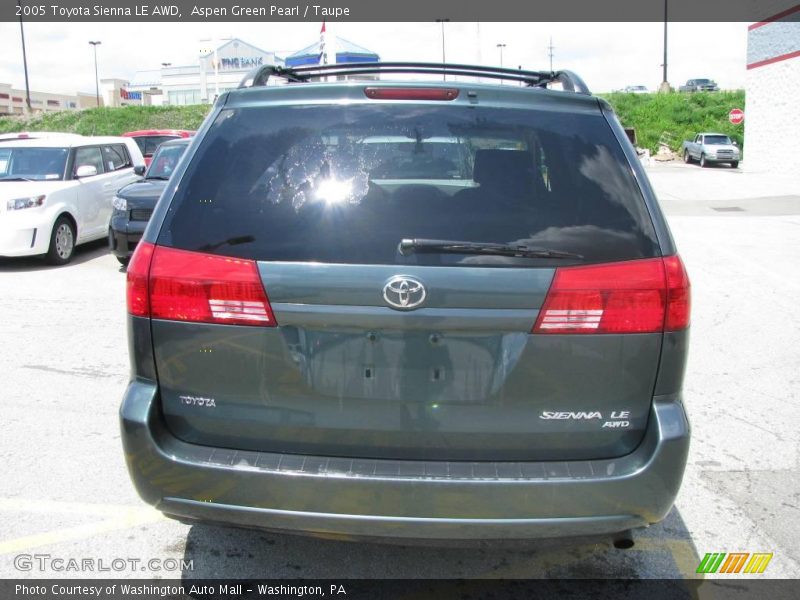 Aspen Green Pearl / Taupe 2005 Toyota Sienna LE AWD